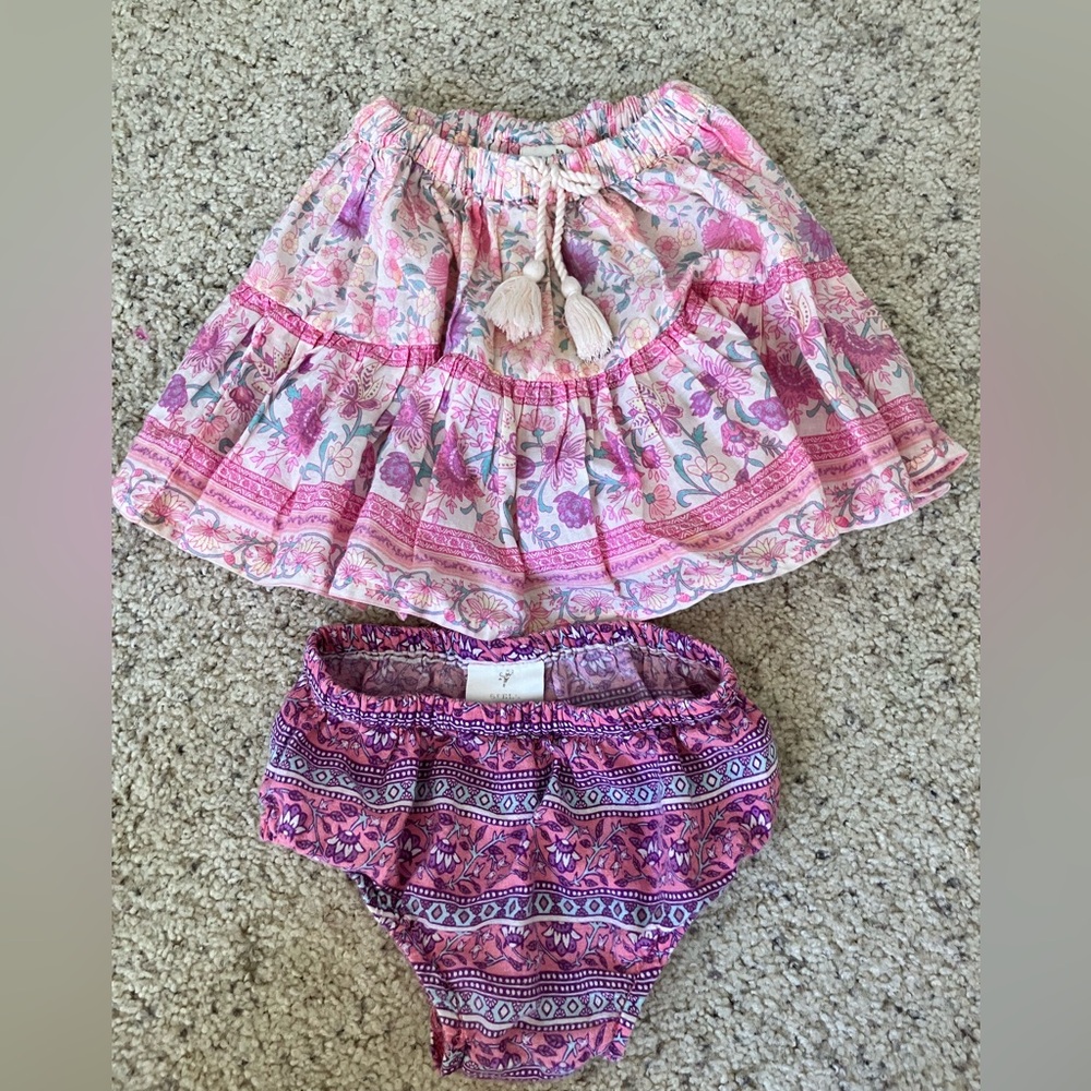 Mini Spell Skirt with Bloomers set